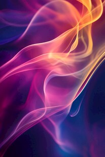 梦幻炫彩流动光影线条