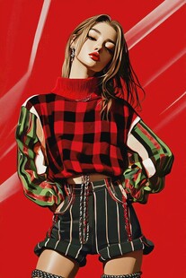 时尚酷感女孩的个性穿搭