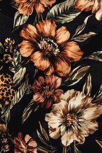 复古花卉图案织物