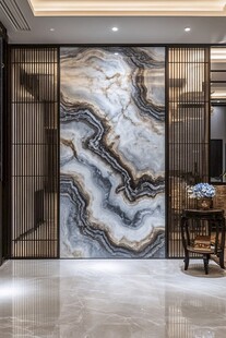 大理石玄关墙 尽显奢华格调