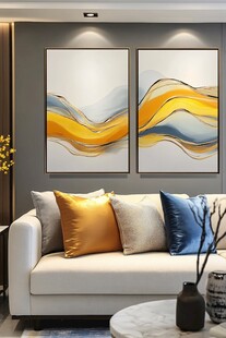 现代简约客厅装饰画搭配