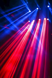 舞台红蓝光束特效