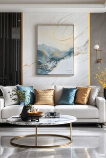 现代轻奢风客厅优雅景致