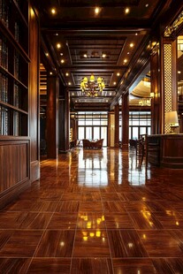 豪华中式书房室内优雅景致