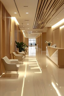 现代简约风格医院接待大厅