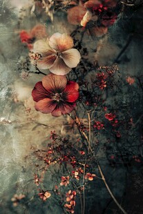 复古风花卉特写