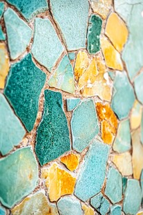 多彩碎瓷马赛克墙面纹理