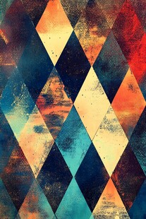 复古几何图案纹理背景