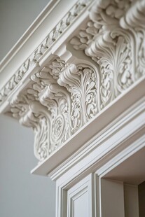 欧式精致石膏雕花装饰