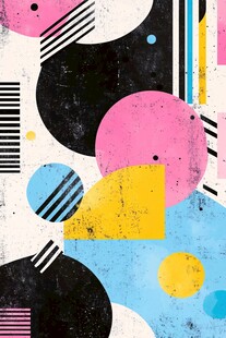 抽象几何图案艺术背景图