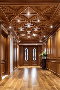 奢华木质走廊尽显典雅格调