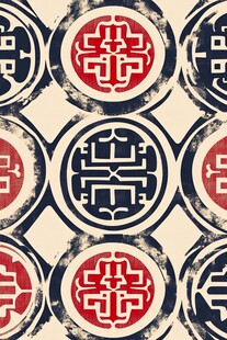 中式传统几何花纹图案