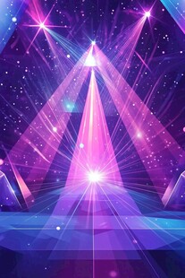 梦幻炫彩舞台灯光特效