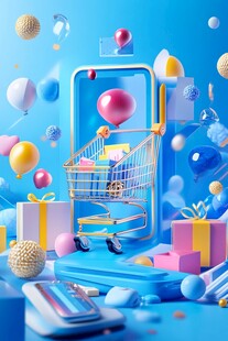 手机购物场景下的缤纷元素