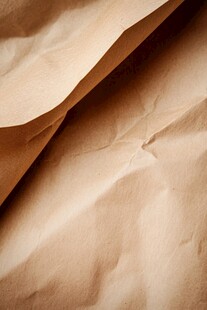 褶皱牛皮纸纹理特写