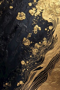 黑金流韵 艺术纹理之美