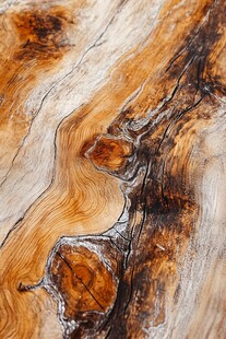 木纹特写 自然纹理的艺术之美