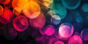 梦幻彩色光斑背景图