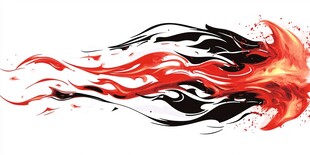 火焰动感图案设计元素