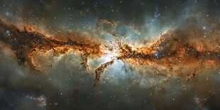 宇宙星云壮丽景观