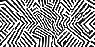 黑白条纹视错觉图案