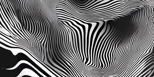 黑白条纹动感抽象图案