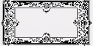 复古花纹边框设计素材