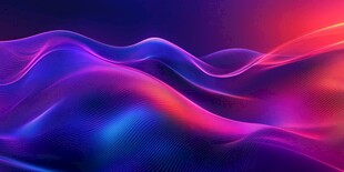 炫彩流动波浪背景图