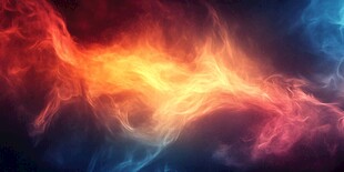 梦幻炫彩火焰烟雾背景