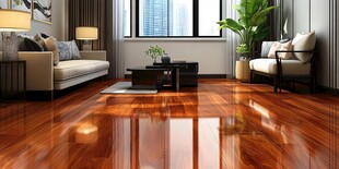现代简约风格客厅木地板