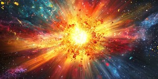 宇宙大爆炸绚丽瞬间