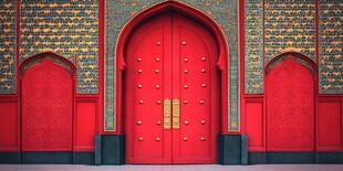 中式红门与传统装饰艺术