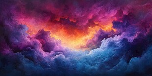 梦幻绚烂天空云海景观