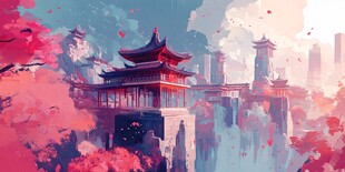 梦幻古风建筑 浪漫景致