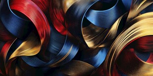 炫彩流动金属质感曲线