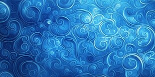 蓝色旋涡花纹梦幻背景图