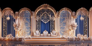 欧式奢华婚礼舞台设计