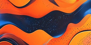 动感绚丽流体抽象艺术画面