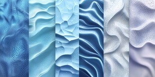 蓝色系纹理图案集合