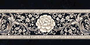 古典花卉纹饰边框图案