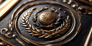 精致金属徽章装饰图案