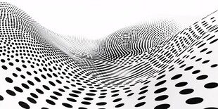 黑白波点抽象动感图案