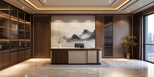 中式大气总经理办公室空间