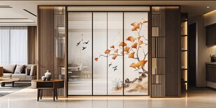 中式客厅屏风装饰艺术美