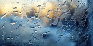 窗上水珠 朦胧诗意景致