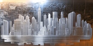 现代城市天际线艺术图景