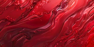 流动的艳丽红色纹理