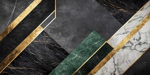 奢华大理石拼贴几何图案