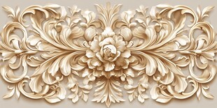 精美立体花卉木雕装饰