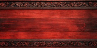 复古红木板配精致雕花边框